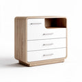 Houten opbergkast met drie lades en open vak 50 x 40 x 70cm