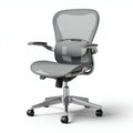 Ergonomische bureaustoel met mesh bekleding grijs 65 x 65 x 100cm