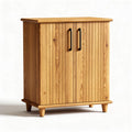 Houten kast met dubbele deuren afmeting 80 x 40 x 90 cm in naturel kleur